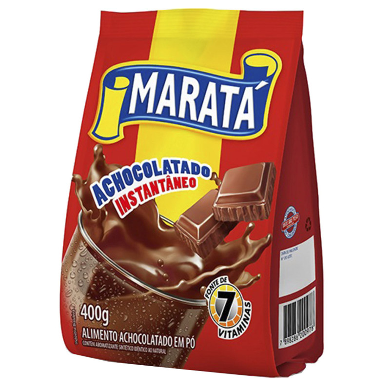 ACHOCOLATADO MARATÁ 400GR EM PÓ - CX COM 24 UN