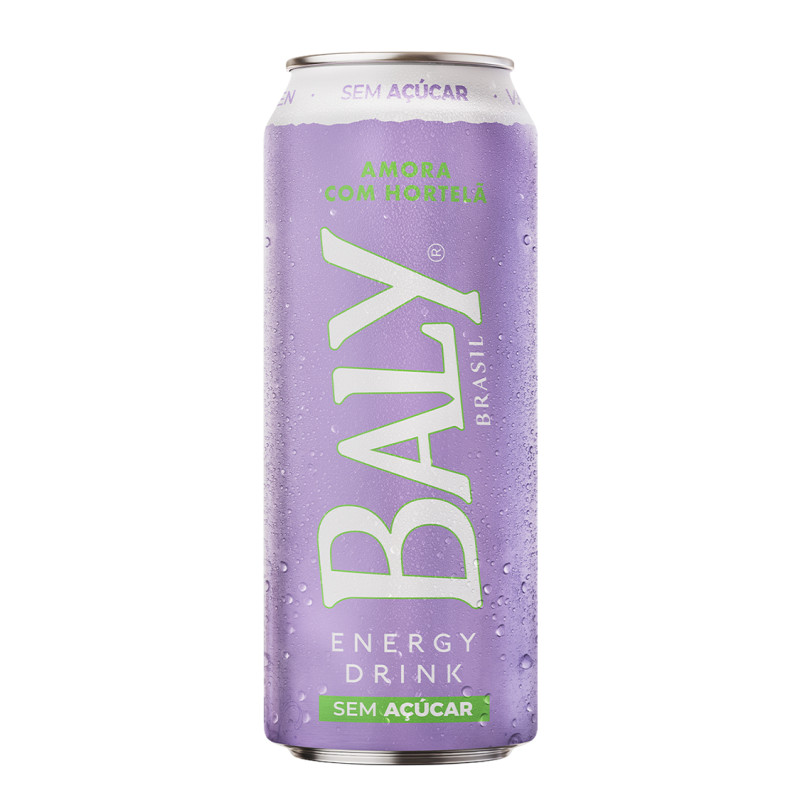 ENERGÉTICO BALY SEM AÇÚCAR 473ML AMORA COM HORTELÃ - FD COM 6 UN