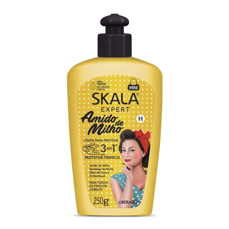CREME P/ PENTEAR SKALA 250GR AMIDO DE MILHO - CX COM 4 UN