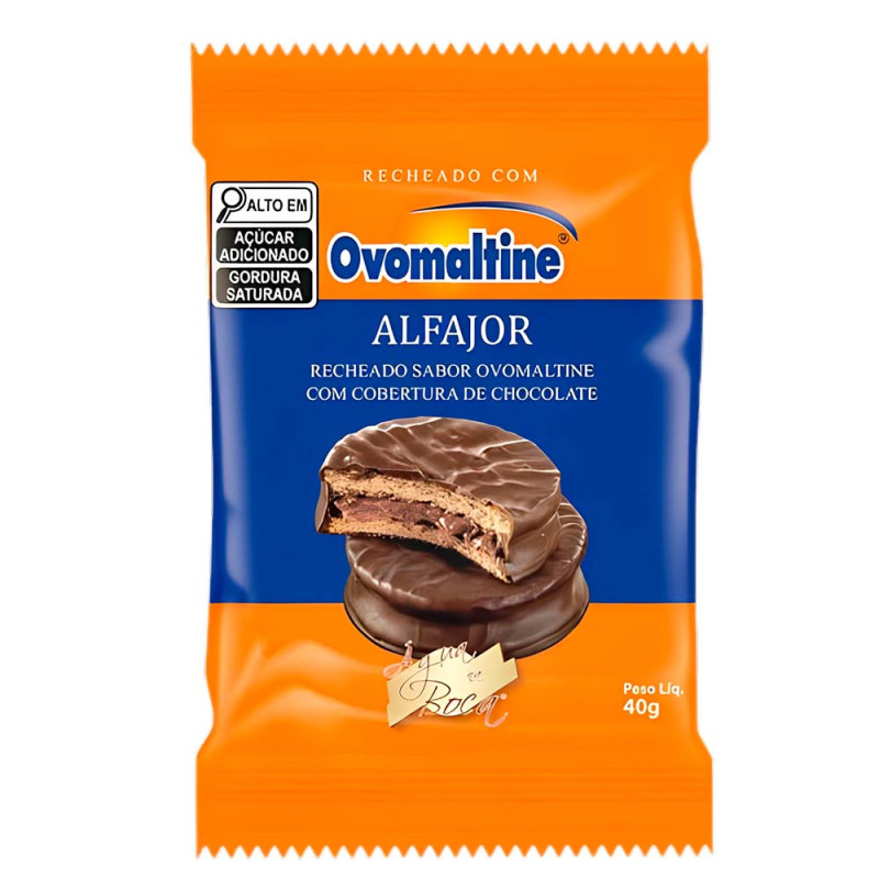ALFAJOR ÁGUA NA BOCA 40GR OVOMALTINE - DP COM 18 UN