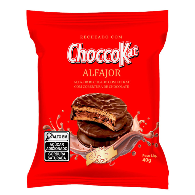 ALFAJOR ÁGUA NA BOCA 40GR CHOCCOKAT - DP COM 18 UN