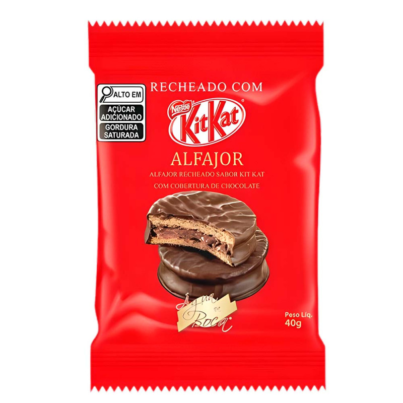 ALFAJOR ÁGUA NA BOCA 40GR KITKAT - DP COM 18 UN