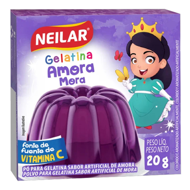 GELATINA NEILAR 20GR AMORA - CX COM 48 UN