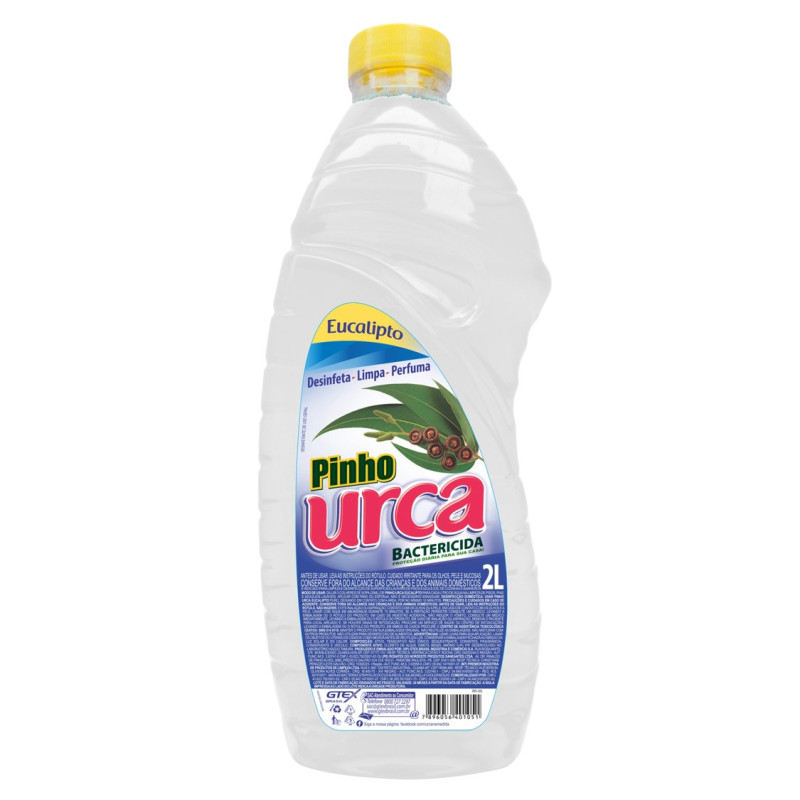 DESINFETANTE URCA 2 LITROS - EUCALIPTO CX COM 6 UN