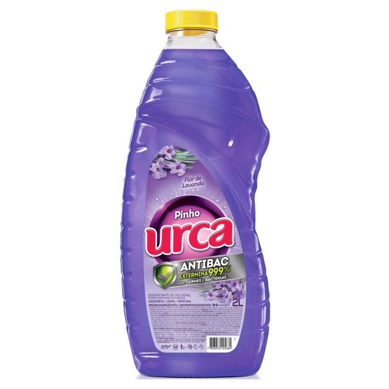 DESINFETANTE URCA 2 LITROS - FLOR DE LAVANDA CX COM 6 UN