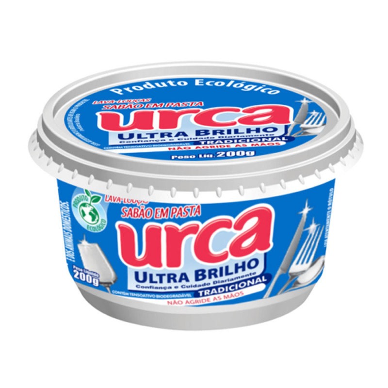 SABÃO EM PASTA URCA 200G - TRADICIONAL CX COM 24 UN