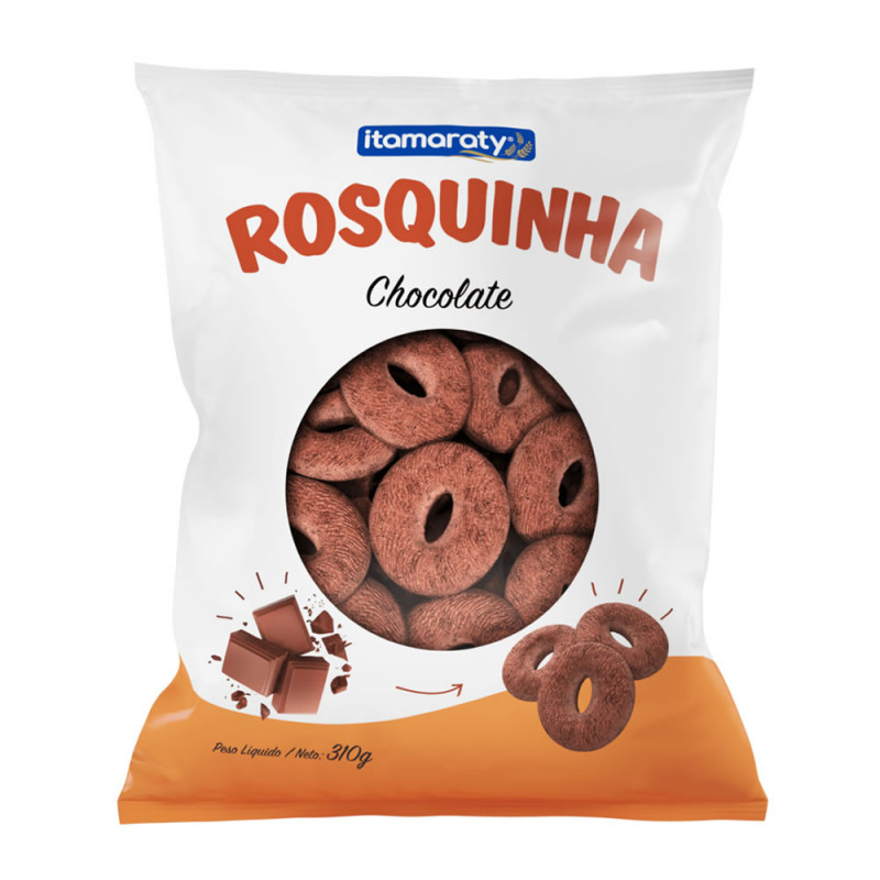 ROSQUINHA ITAMARATY 310GR CHOCOLATE - CX COM 10 UN
