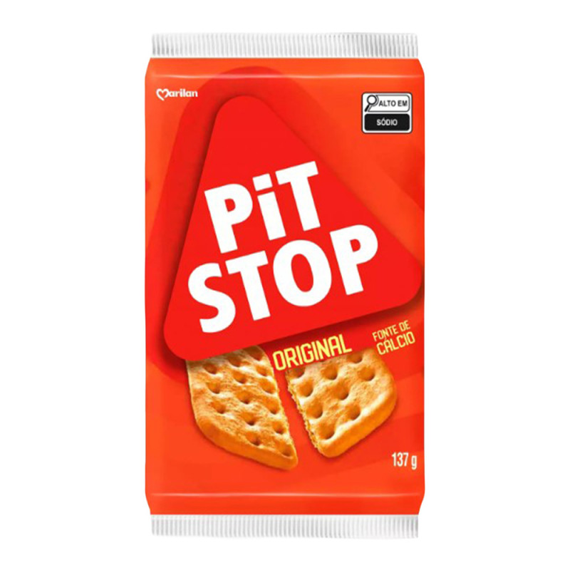 BISCOITO PIT STOP MARILAN 137GR ORIGINAL - CX COM 36 UN