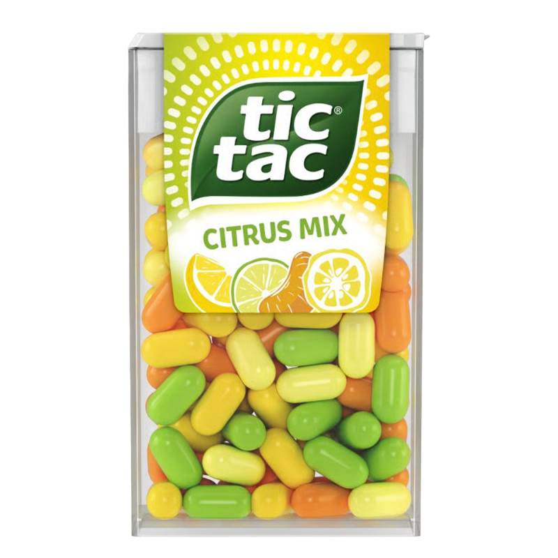 PASTILHA TIC TAC 14,5GR CITRUS - DP COM 14 UN