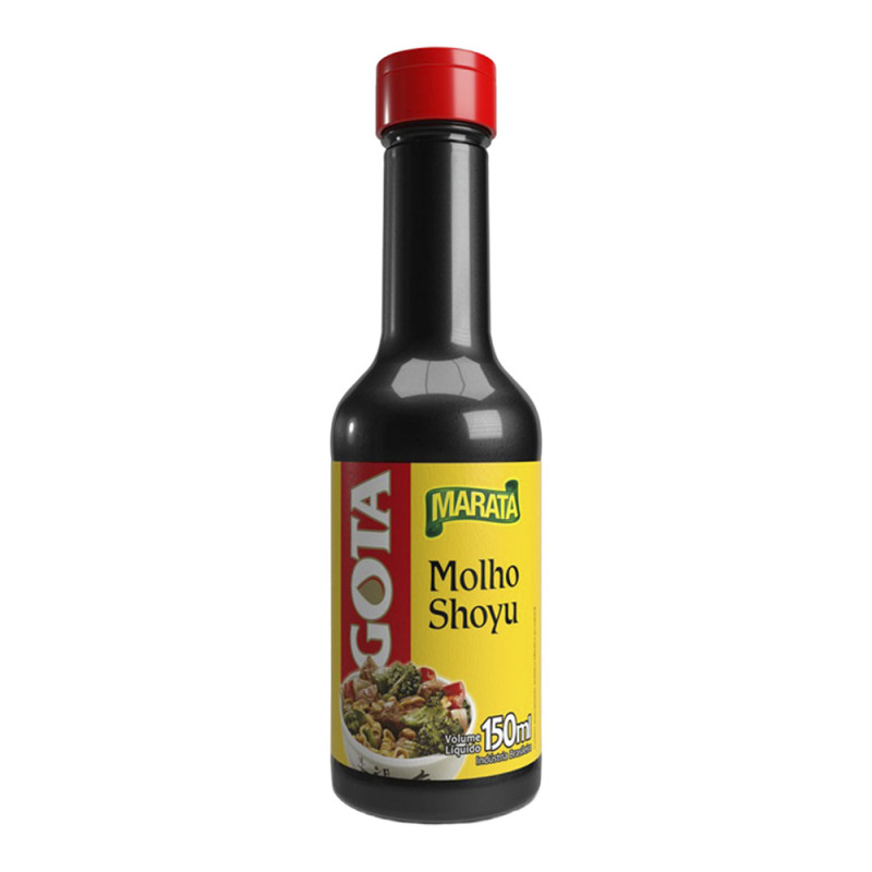 MOLHO SHOYU GOTA MARATÁ 150ML - CX COM 24 UN