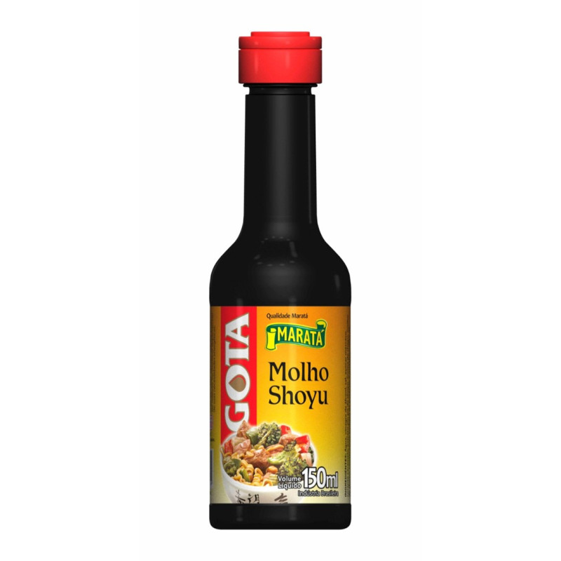 MOLHO SHOYU GOTA MARATÁ 150ML - CX COM 24 UN