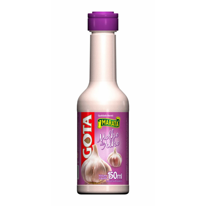 MOLHO DE ALHO GOTA MARATÁ 150ML - CX COM 24 UN