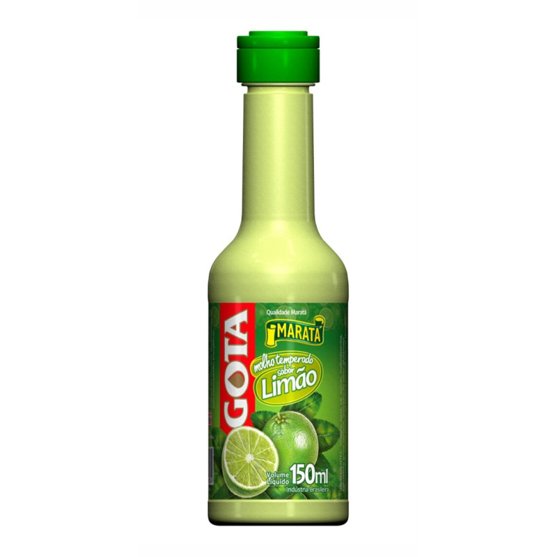 MOLHO TEMPERADO SABOR LIMÃO GOTA MARATÁ 150ML - CX COM 24 UN