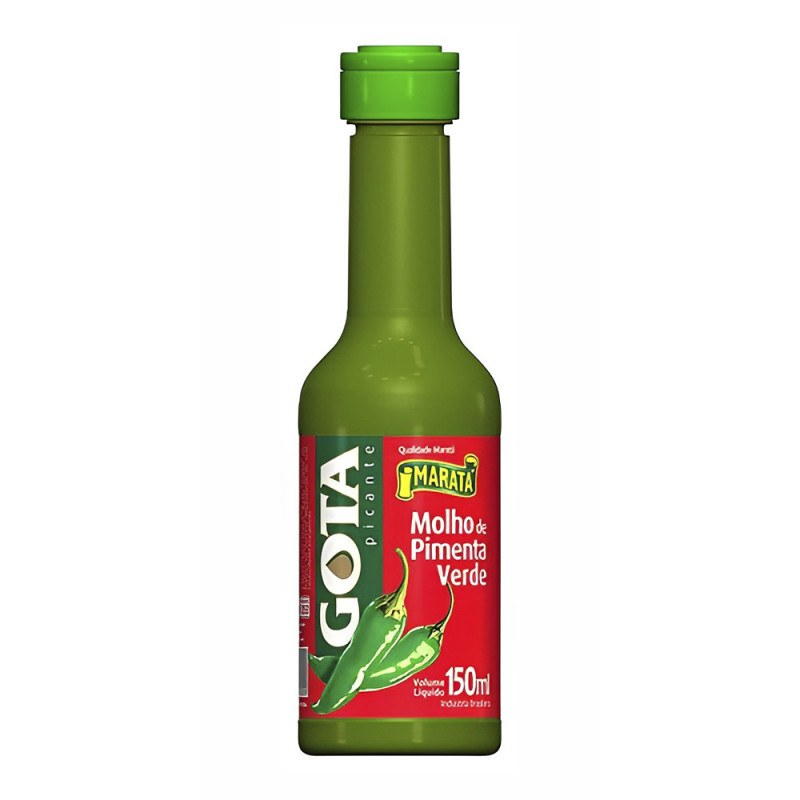 MOLHO GOTA MARATÁ 150ML PIMENTA VERDE - CX COM 24 UN