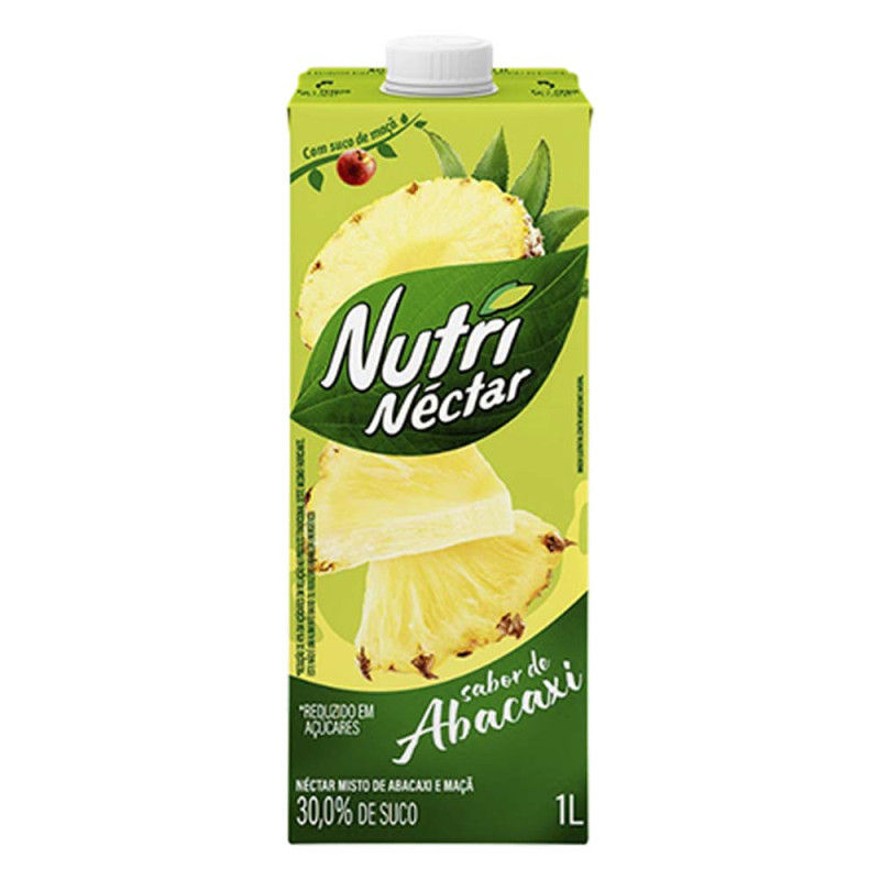 SUCO NUTRINÉCTAR 1 LITRO ABACAXI - CX COM 6 UN