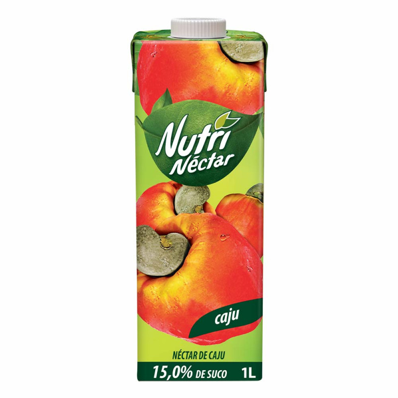SUCO NUTRINÉCTAR 1 LITRO CAJU - CX COM 6 UN