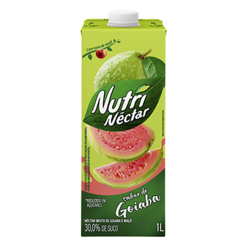 SUCO NUTRINÉCTAR 1 LITRO GOIABA - CX COM 6 UN
