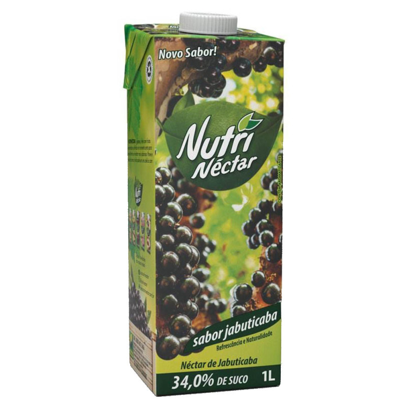 SUCO NUTRINÉCTAR 1 LITRO JABUTICABA - CX COM 6 UN