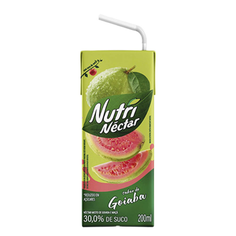 SUCO NUTRINÉCTAR 200ML GOIABA - CX COM 27 UN