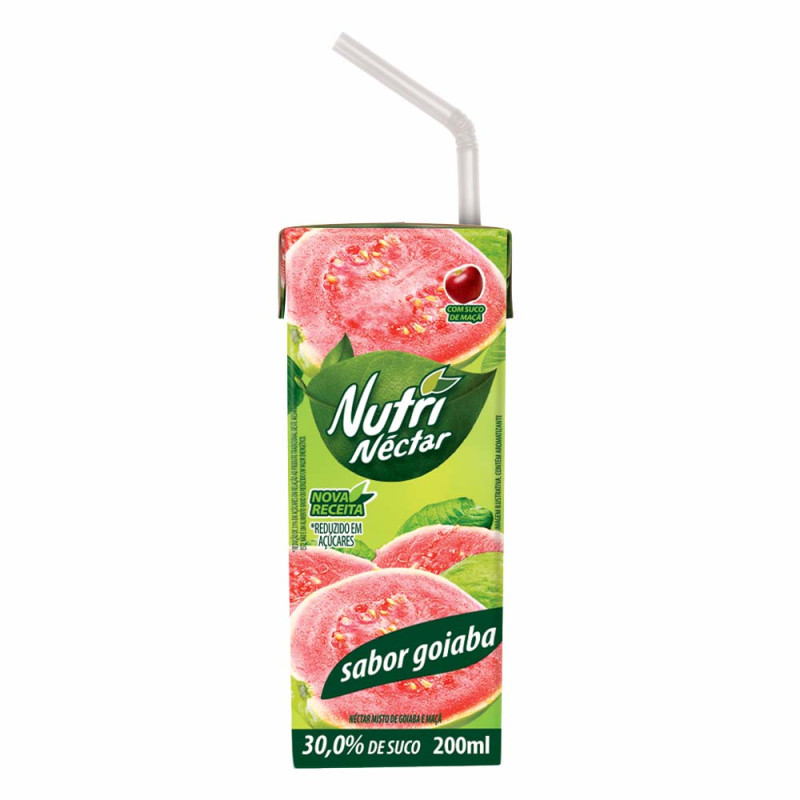 SUCO NUTRINÉCTAR 200ML GOIABA - CX COM 27 UN