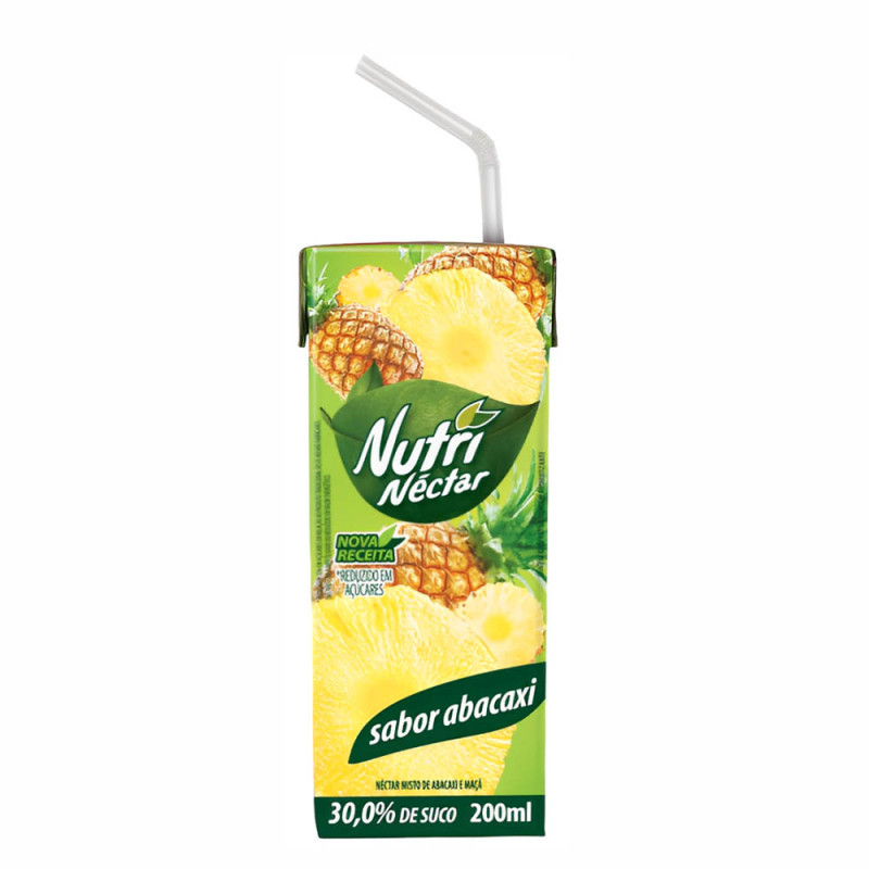 SUCO NUTRINÉCTAR 200ML ABACAXI - CX COM 27 UN