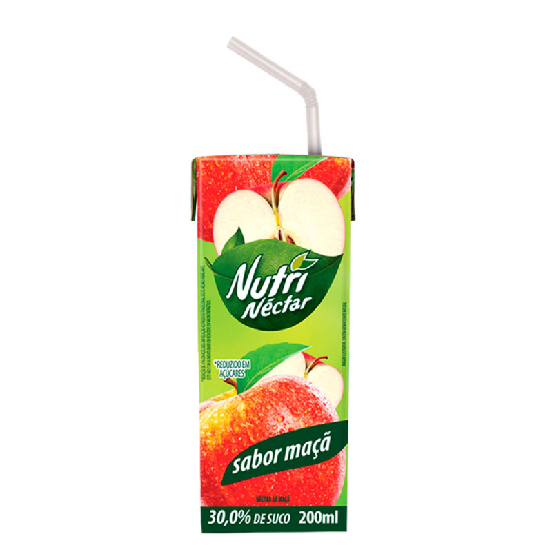 SUCO NUTRINÉCTAR 200ML MAÇÃ - CX COM 27 UN