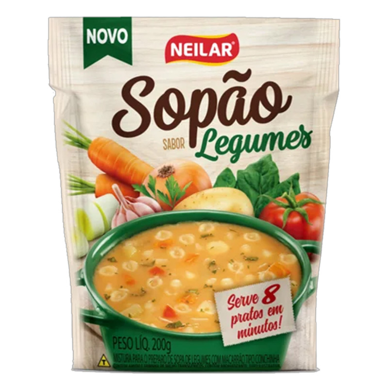 SOPÃO NEILAR 200GR LEGUMES - DP COM 16 UN