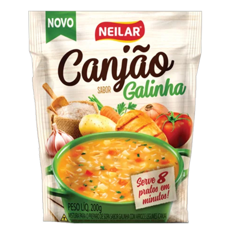 CANJÃO NEILAR GALINHA COM ARROZ 200GR - DP COM 16 UN
