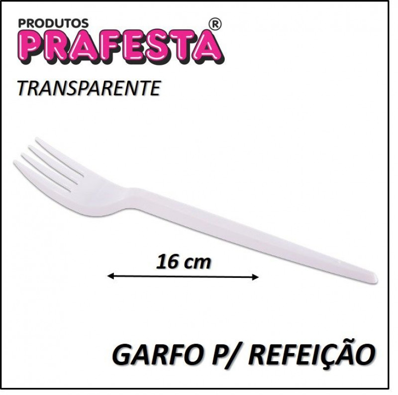 GARFO PARA REFEIÇÃO PRAFESTA COM 50 UN PREMIUM - CX COM 10 PC