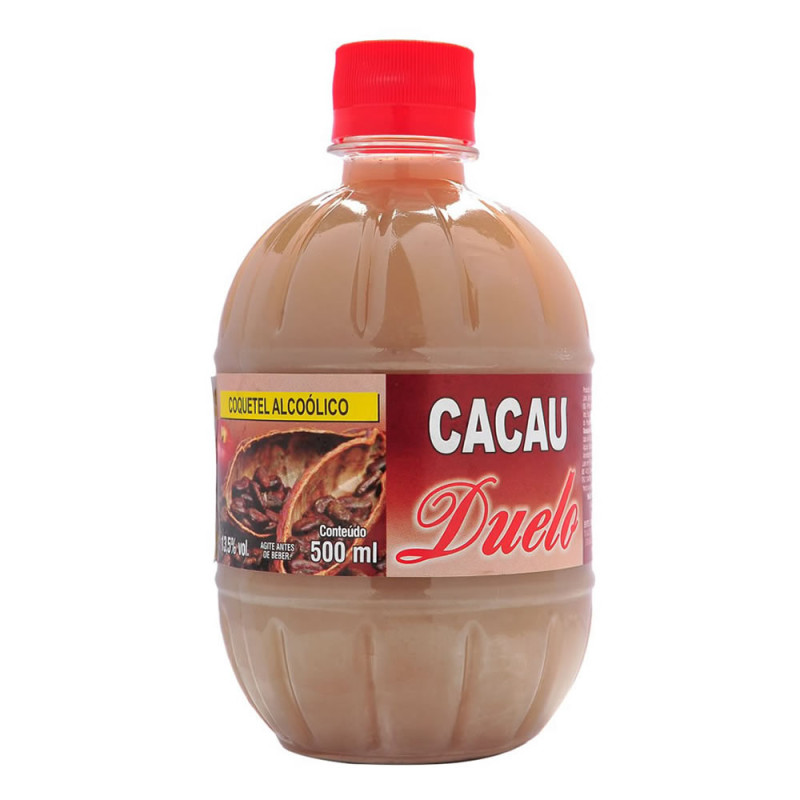 CACHAÇA DUELO 500ML CACAU - CX COM 12 UN