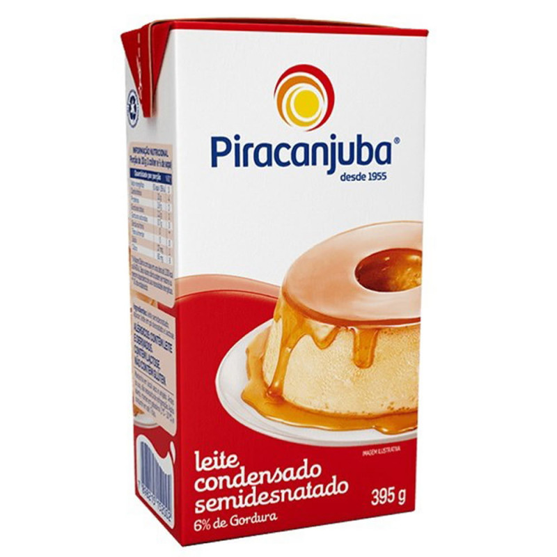 LEITE CONDENSADO PIRACANJUBA 395GR TP - CX COM 27 UN