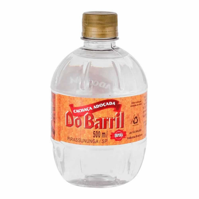 CACHAÇA DO BARRIL 500ML - TRADICIONAL CX COM 12 UN