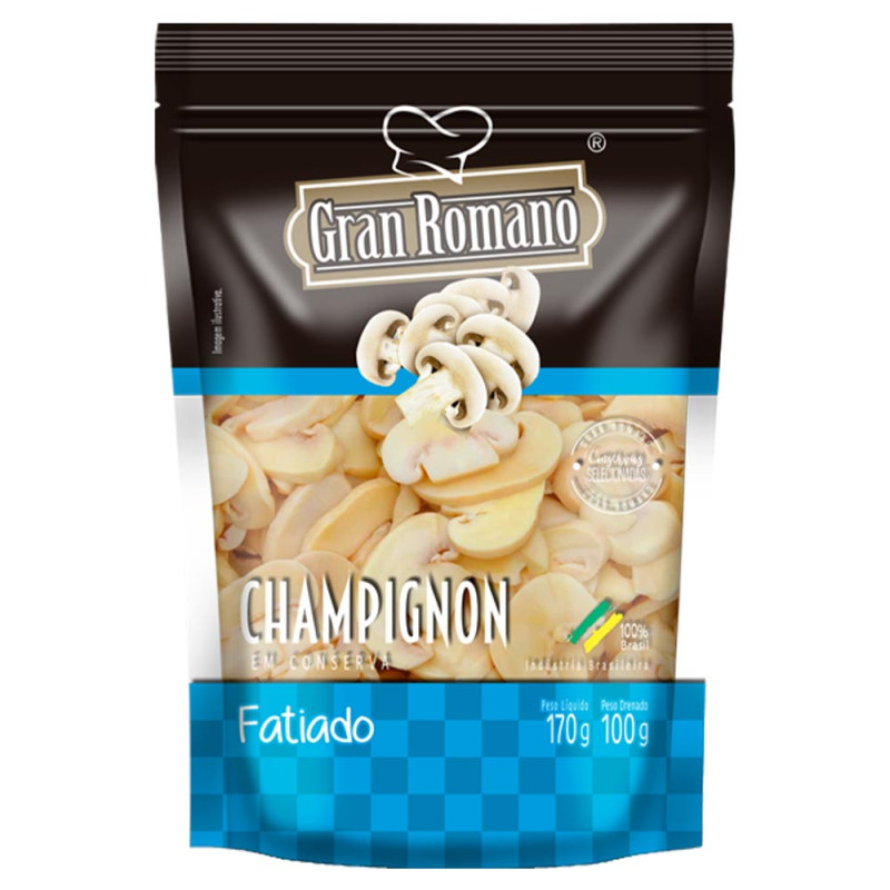 CHAMPIGNON GRAN ROMANO 100GR FATIADO - CX COM 30 UN