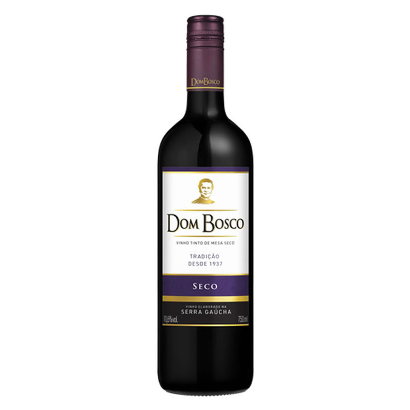 VINHO TINTO DOM BOSCO 750ML SECO - CX COM 12 UN