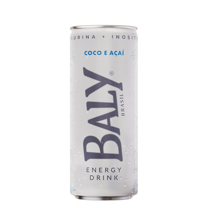 ENERGÉTICO BALY LATA 250ML COCO E AÇAÍ - FD COM 6 UN