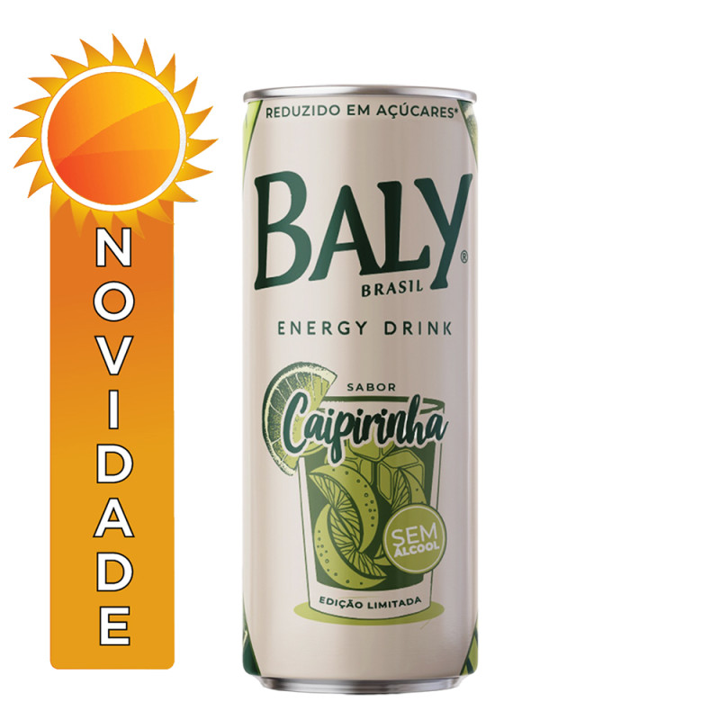 ENERGÉTICO BALY LATA 250ML CAIPIRINHA - FD COM 6 UN