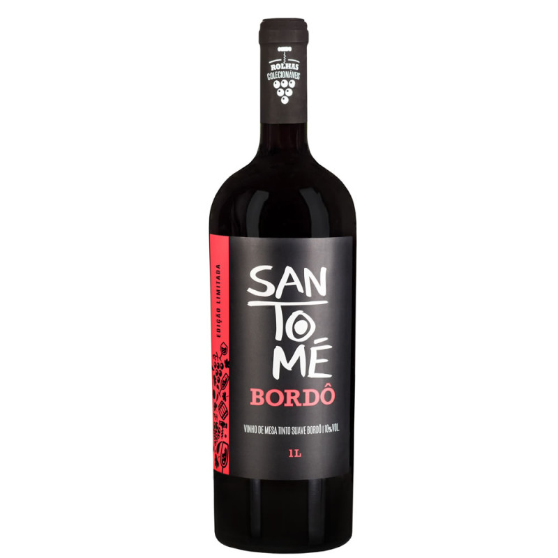 VINHO SANTOMÉ 1 LITRO BORDÔ SUAVE - CX COM 12 UN