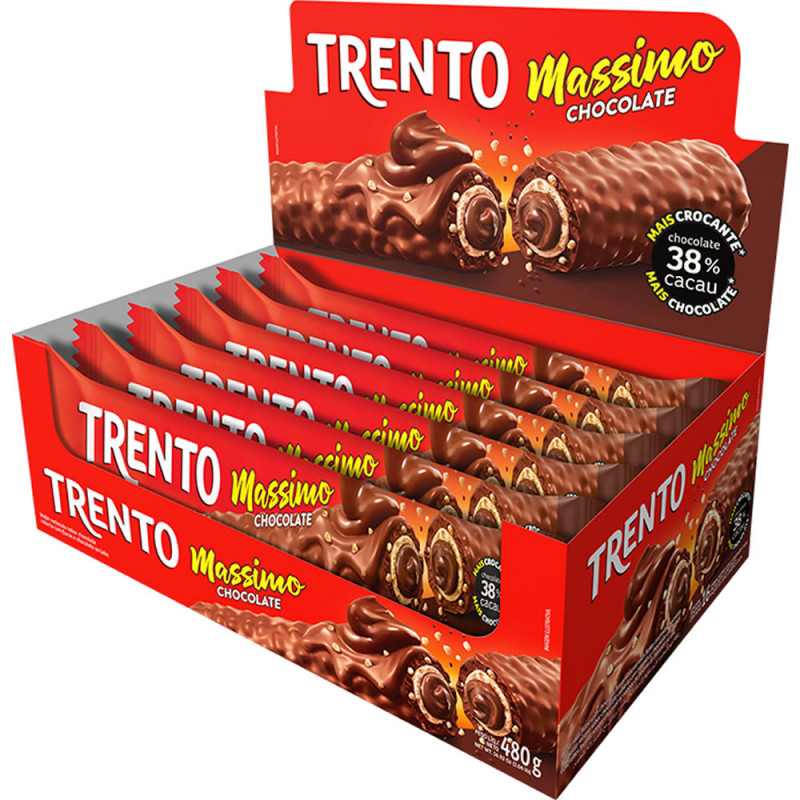 CHOCOLATE TRENTO PECCIN MASSIMO 30GR CHOCOLATE - DP COM 16 UN