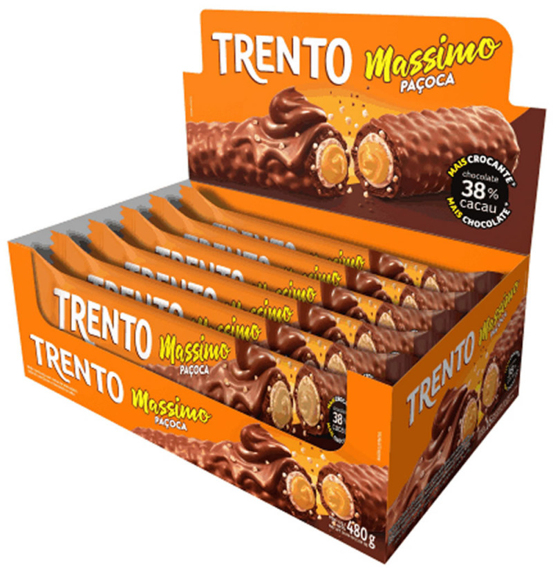 CHOCOLATE TRENTO PECCIN MASSIMO 30G - PAÇOCA DP COM 16 UN