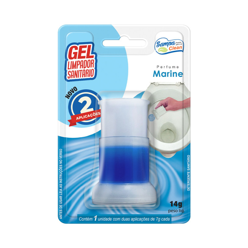 GEL APLICADOR SANITÁRIO SAMPA CLEAN 14GR SORTIDO - PC COM 10 UN