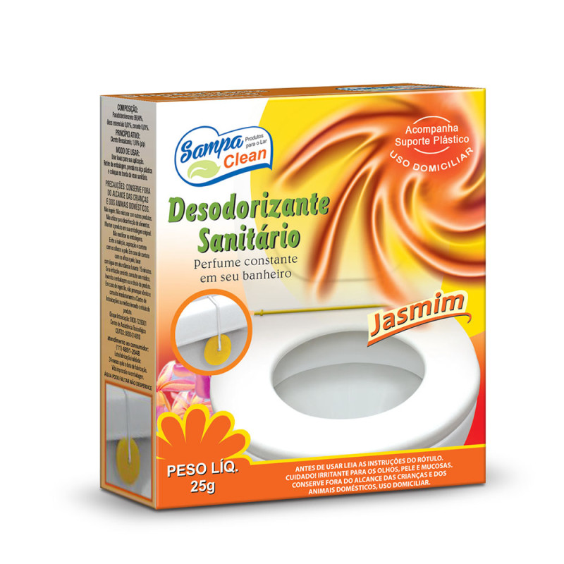 PEDRA SANITÁRIA SAMPA CLEAN CAIXA 25GR SORTIDA - CX COM 60 UN