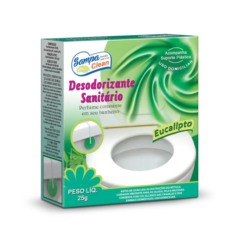 PEDRA SANITÁRIA SAMPA CLEAN CAIXA 25GR SORTIDA - CX COM 60 UN