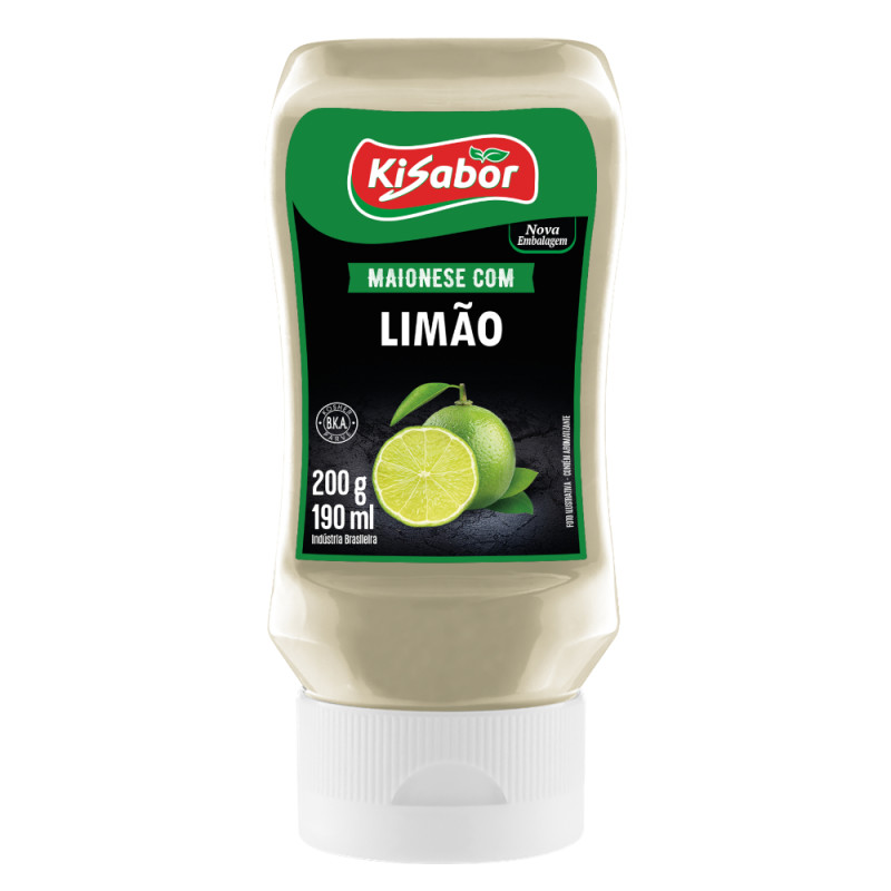 MAIONESE COM LIMÃO KISABOR 200GR - CX COM 12 UN