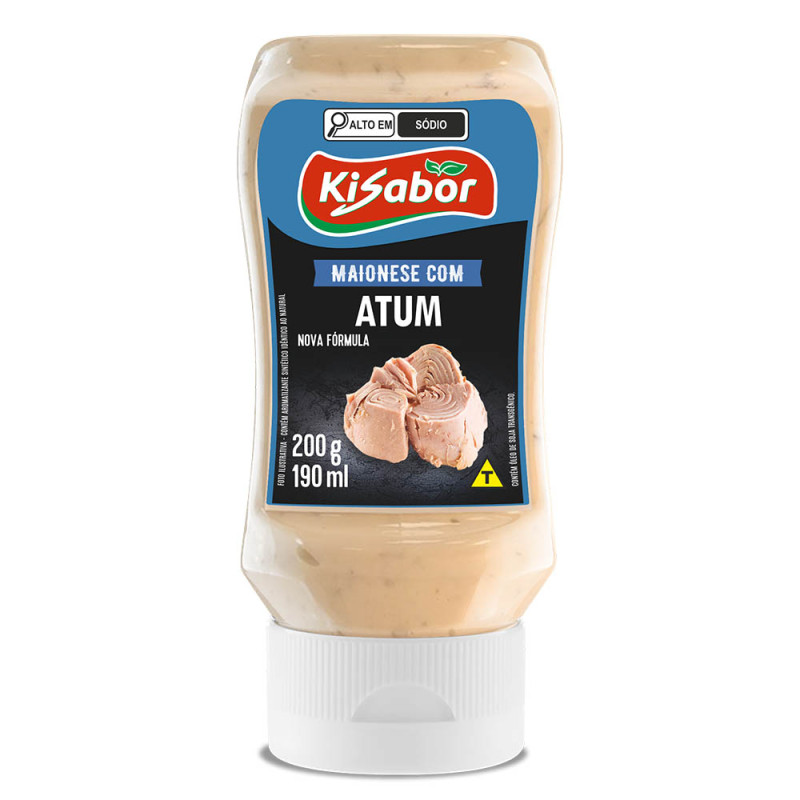 MAIONESE KISABOR ATUM 200GR - CX COM 12 UN