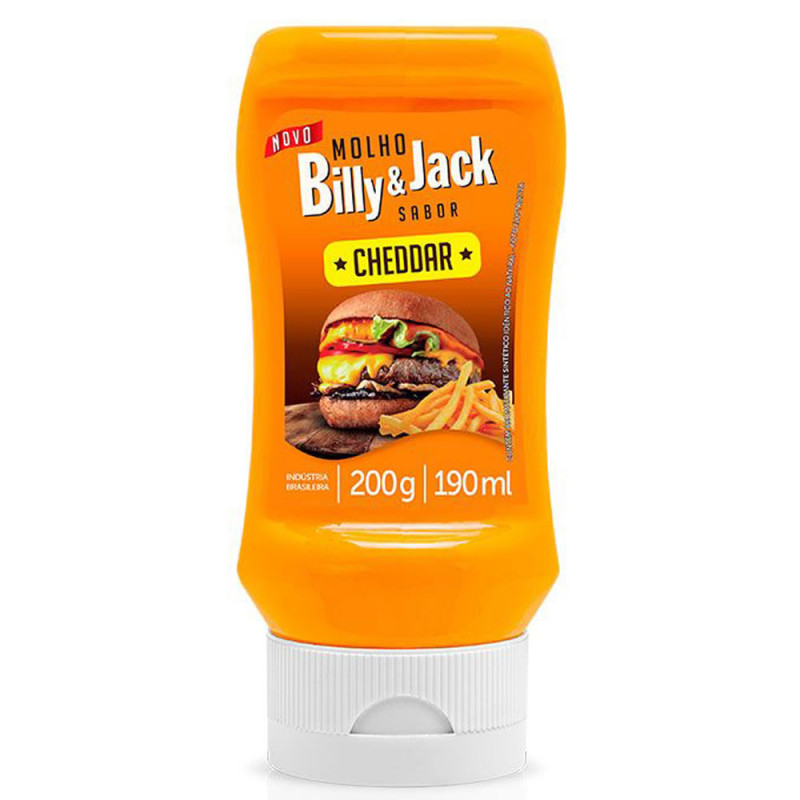 MOLHO BILLY & JACK CHEDDAR KISABOR 200GR - CX COM 12 UN