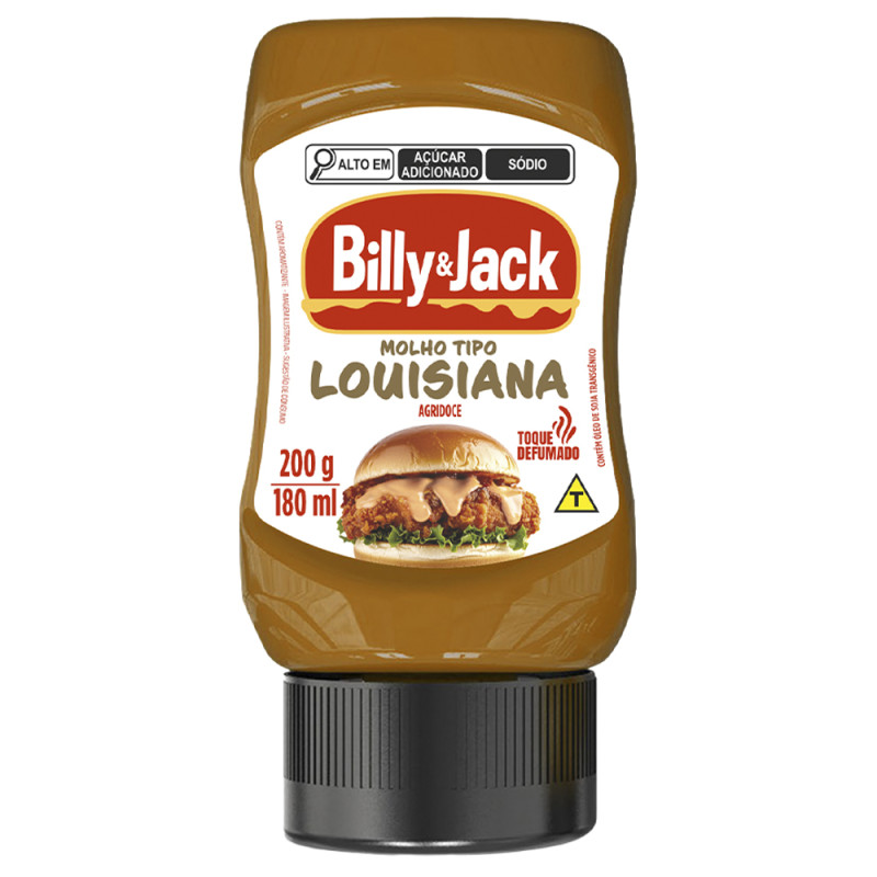 MOLHO BILLY & JACK  LOUISIANA KISABOR 200GR - CX COM 12 UN