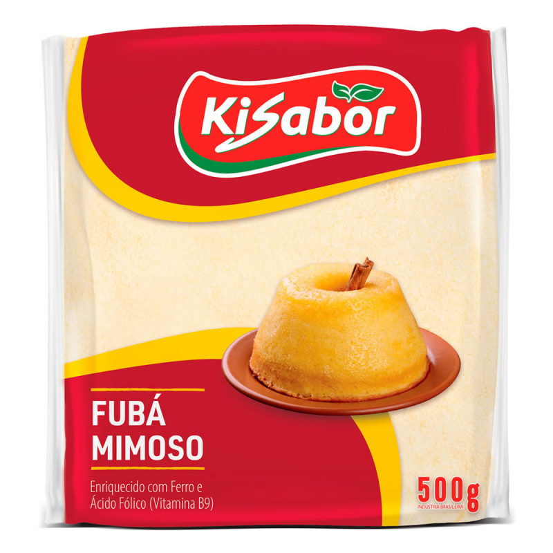 FUBÁ MIMOSO KISABOR 500GR - FD COM 24 UN
