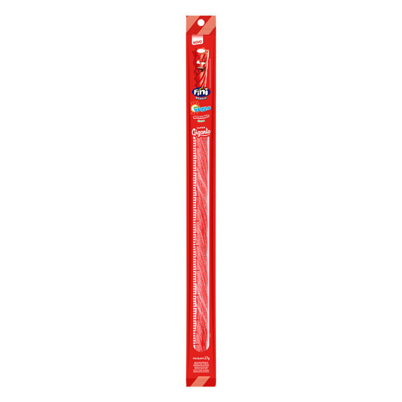 TUBES FINI GIGANTE 27GR MORANGO CÍTRICO - DP COM 24 UN