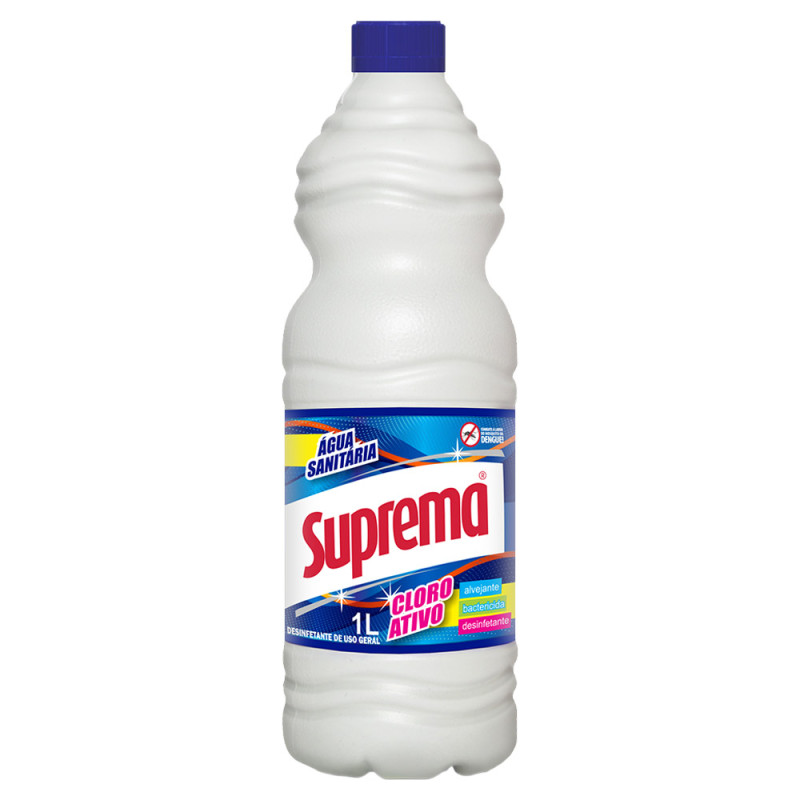 ÁGUA SANITÁRIA SUPREMA 1 LITRO - CX COM 12 UN