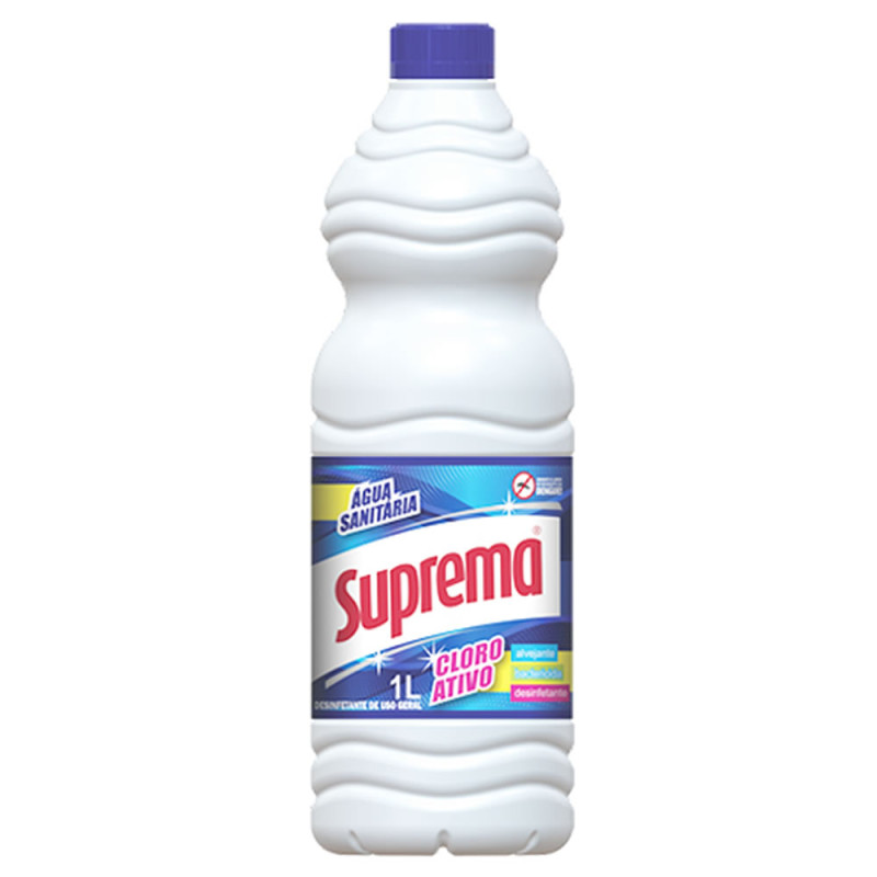 ÁGUA SANITÁRIA SUPREMA 1 LITRO - CX COM 12 UN